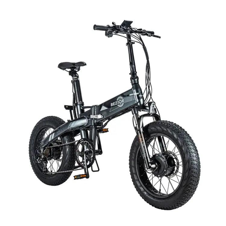 Vélo électrique pliant à double moteur BEZIOR XF005 500W 36V / 16Ah avec pneus de 20 pouces - lesbeauxprix