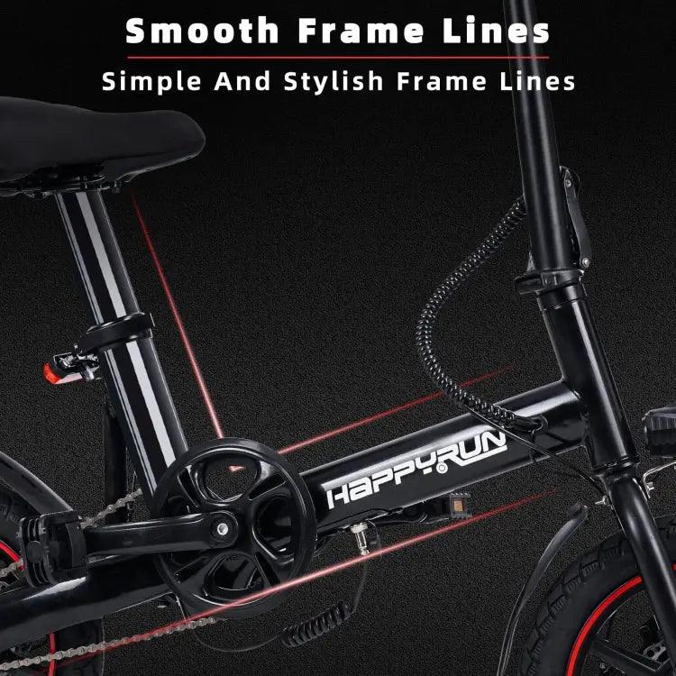 Vélo électrique HAPPYRUN HR-X40 350W 36V / 6AH avec pneus 14 pouces. - lesbeauxprix