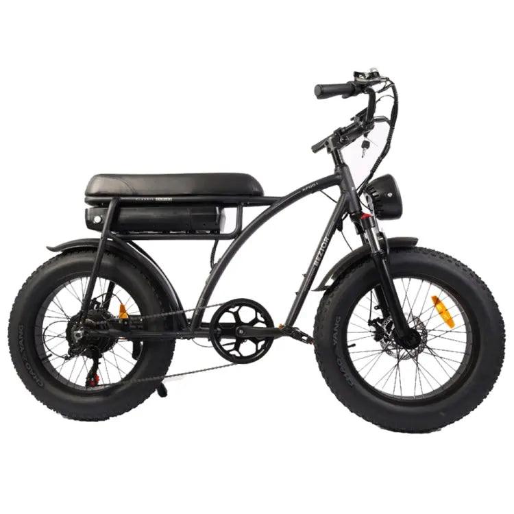 Bezior XF001 1000W 48V 12.5AH Retro Electric Bicycle with LCD Digital Affichage et pneus de 20 pouces,(noir) - lesbeauxprix