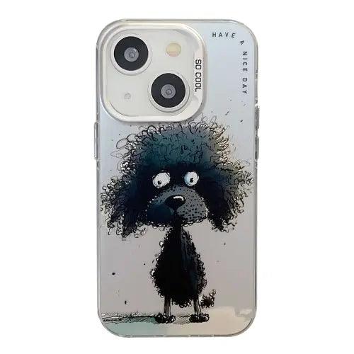 Coque Pour iPhone 15 à 12, Série de peinture à l'huile à motif animal. lesbeauxprix