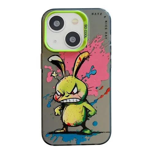 Coque Pour iPhone 15 à 12, Série de peinture à l'huile à motif animal. lesbeauxprix