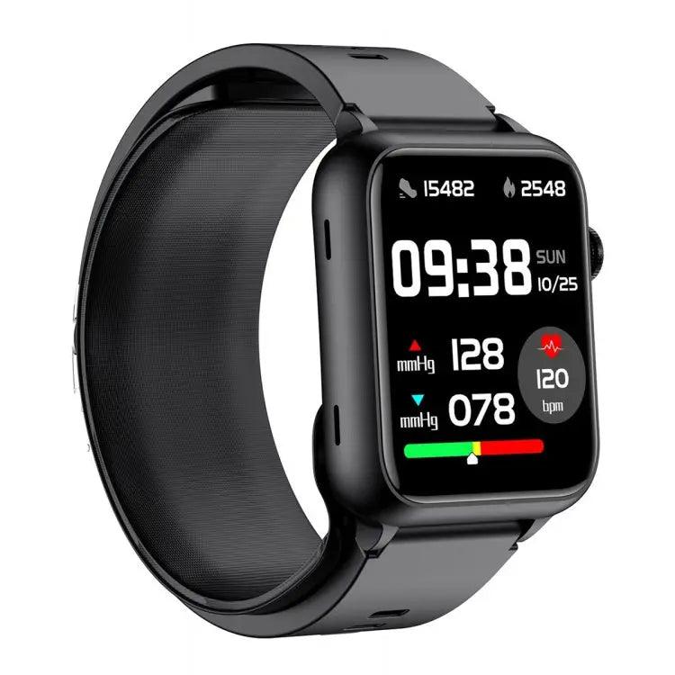 TK63 Montre intelligente de pompe à air à écran couleur de 1,91 pouces, prend en charge la surveillance de la pression artérielle/ECG (noir)