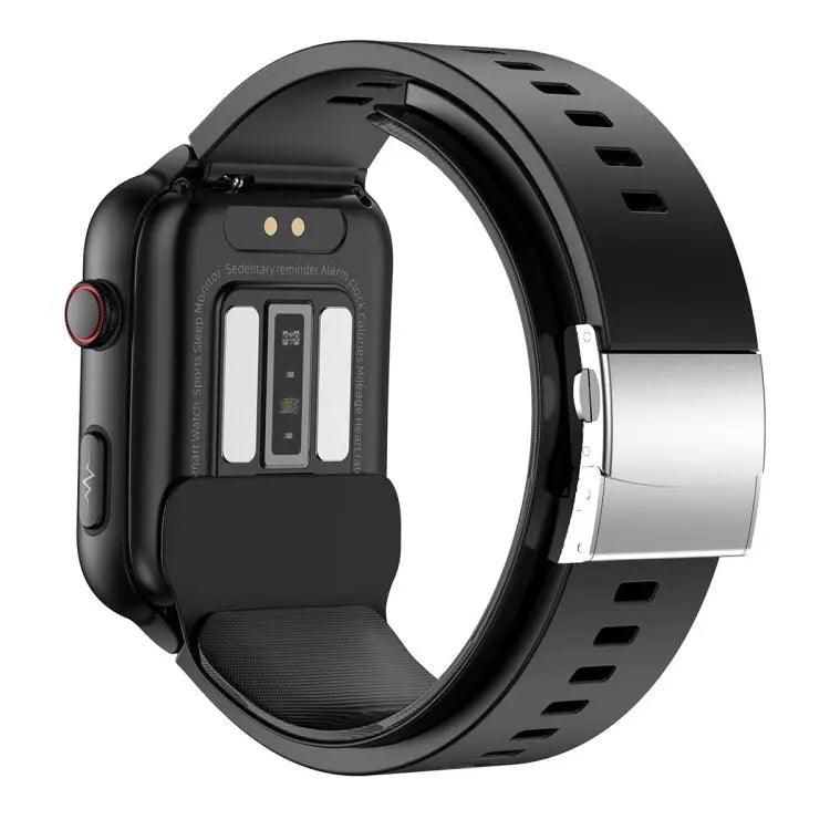 TK63 Montre intelligente de pompe à air à écran couleur de 1,91 pouces, prend en charge la surveillance de la pression artérielle/ECG (noir)