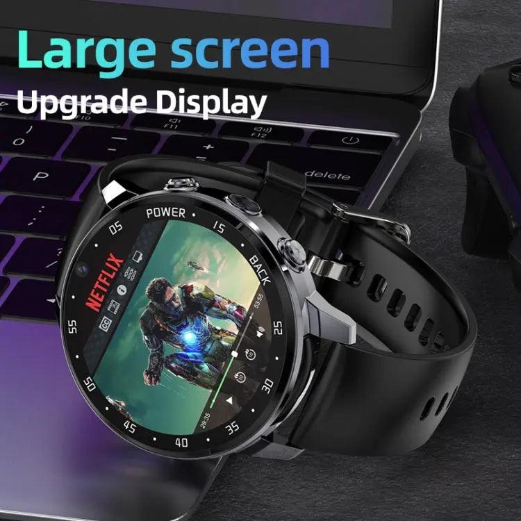 Montre intelligente A3 1,43 pouces IP67, 4G prenant en charge la reconnaissance faciale / GPS, 4G + 64G (noir)