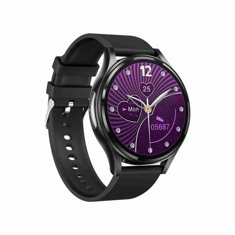 Montre intelligente Prise en charge ECG / Glycémie non invasive (Noir)