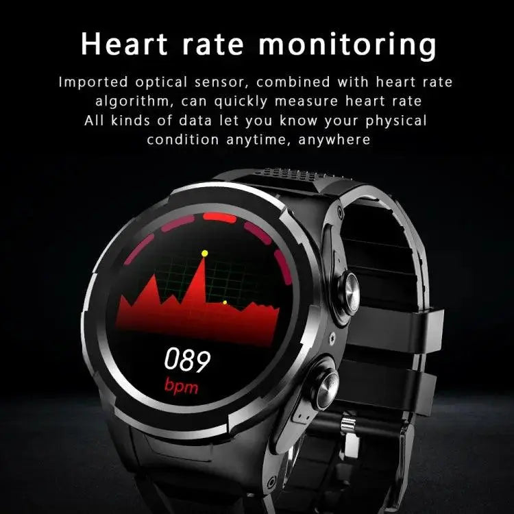 Montre Connectée 2 en 1 F6 avec Écouteurs Bluetooth Intégrés