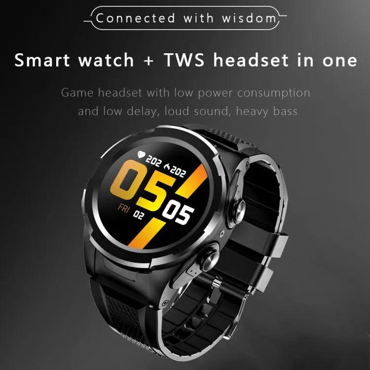 Montre Connectée 2 en 1 F6 avec Écouteurs Bluetooth Intégrés