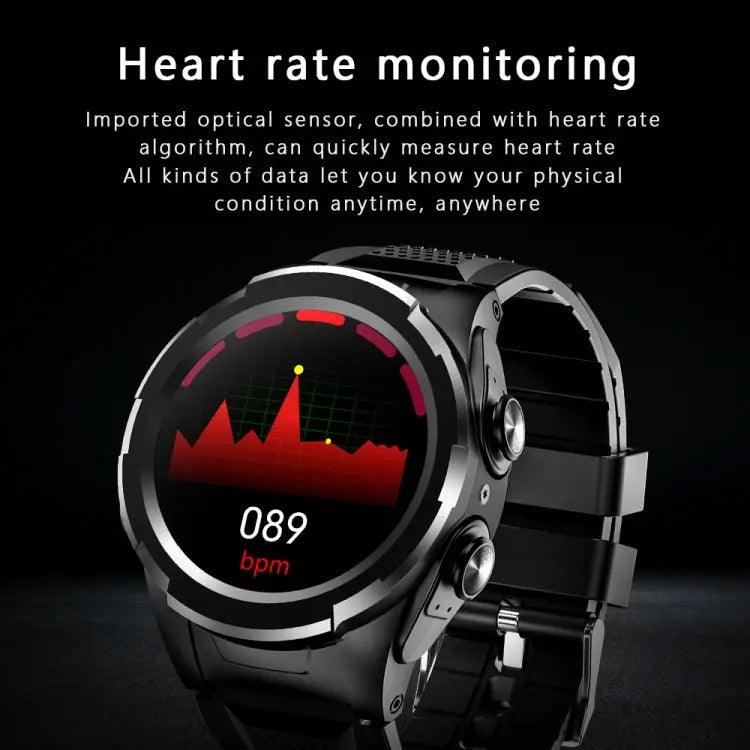 Montre Connectée 2 en 1 F6 avec Écouteurs Bluetooth Intégrés