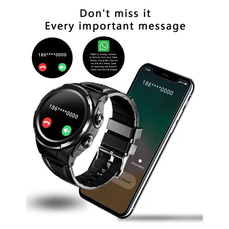 Montre Connectée 2 en 1 F6 avec Écouteurs Bluetooth Intégrés