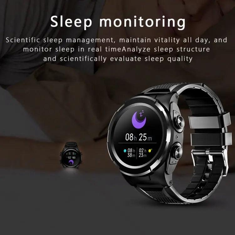 Montre Connectée 2 en 1 F6 avec Écouteurs Bluetooth Intégrés