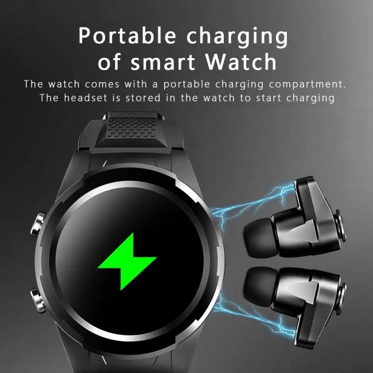 Montre Connectée 2 en 1 F6 avec Écouteurs Bluetooth Intégrés