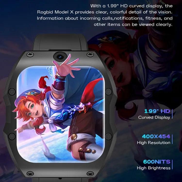 Montre Connectée Multifonctionnelle avec Appels Bluetooth et GPS - Écran 1,99 Pouces (Noir)