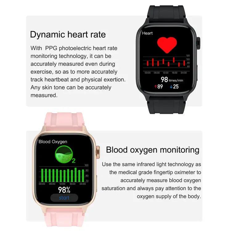 Montre connecté HAMTOD GT33 1,96 pouces 4G Smart Call Watch prend en charge l'alarme SOS (argent)
