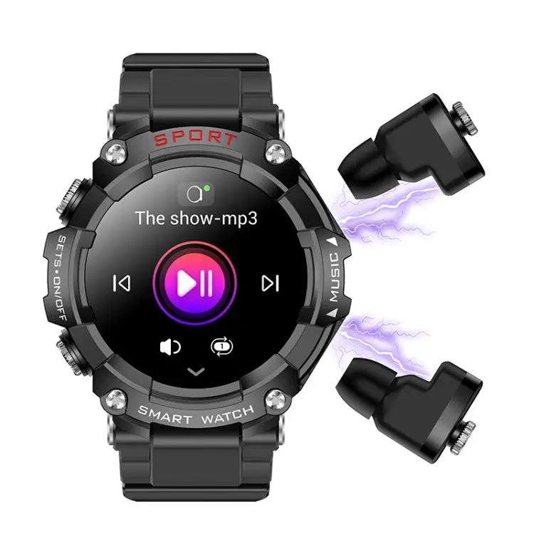 Montre connectée avec écouteurs Bluetooth: T96 1,52 Pouces Écran AMOLED (Noir) - lesbeauxprix