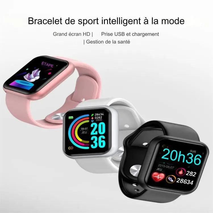 Montre intelligente à écran couleur IPS D20 1,3 pouces IP67 étanche lesbeauxprix