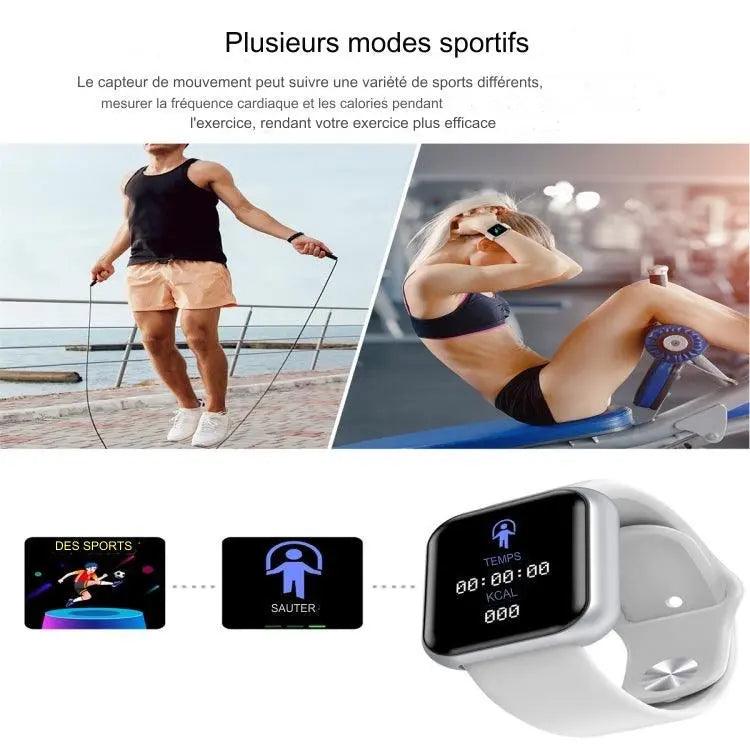 Montre intelligente à écran couleur IPS D20 1,3 pouces IP67 étanche lesbeauxprix