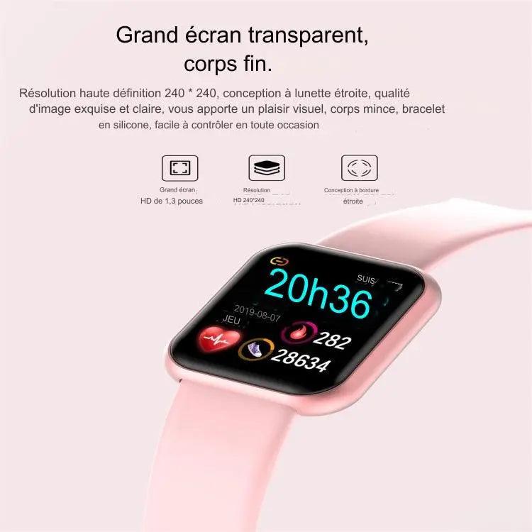 Montre intelligente à écran couleur IPS D20 1,3 pouces IP67 étanche lesbeauxprix