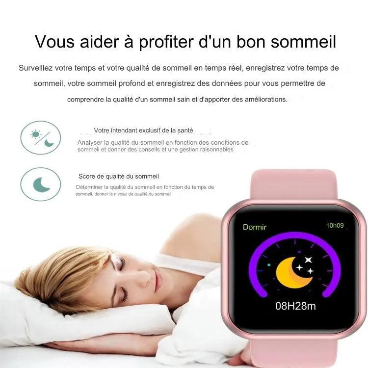 Montre intelligente à écran couleur IPS D20 1,3 pouces IP67 étanche lesbeauxprix
