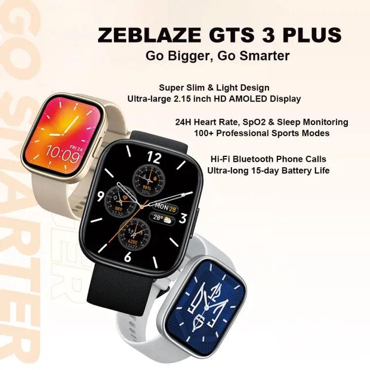 Montre intelligente de fitness étanche IP68 Zeblaze GTS 3 Plus 2,15 pouces (noir)