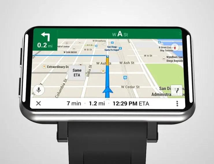 Montre intelligente grand écran 2,8 pouces LEMFO LEMT 4G Android 7.1: 3 Go + 32 Go