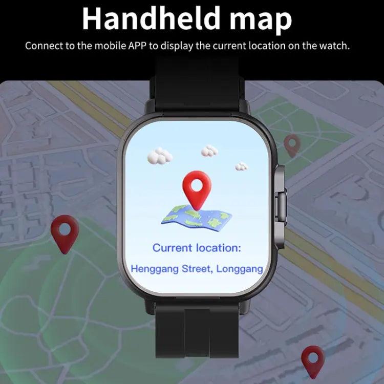 Montre intelligente avec écouteur D8 intégré 2 en 1 Bluetooth, prise en charge de la surveillance de la santé/NFC (noir)