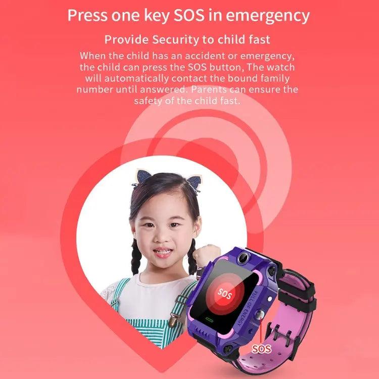 Q19 1,44 pouces caméra de positionnement rotative à 360 degrés montre d'appel intelligente étanche pour enfants (vert)