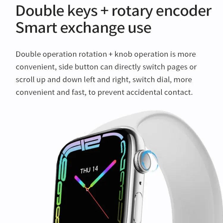 Watch 8 Max 1,85 pouces Recharge sans fil Bluetooth Appel NFC Smartwatch (Noir)