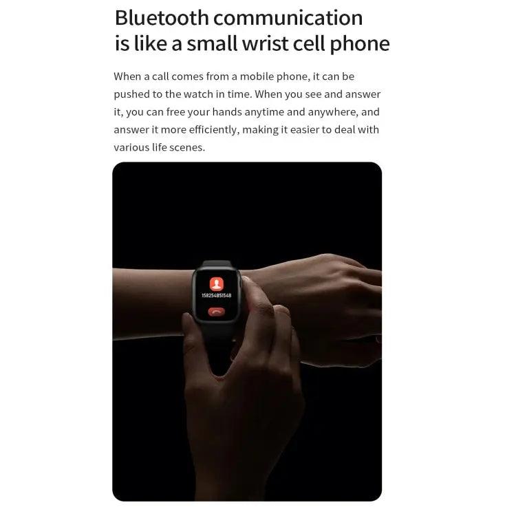 Watch 8 Max 1,85 pouces Recharge sans fil Bluetooth Appel NFC Smartwatch (Noir)