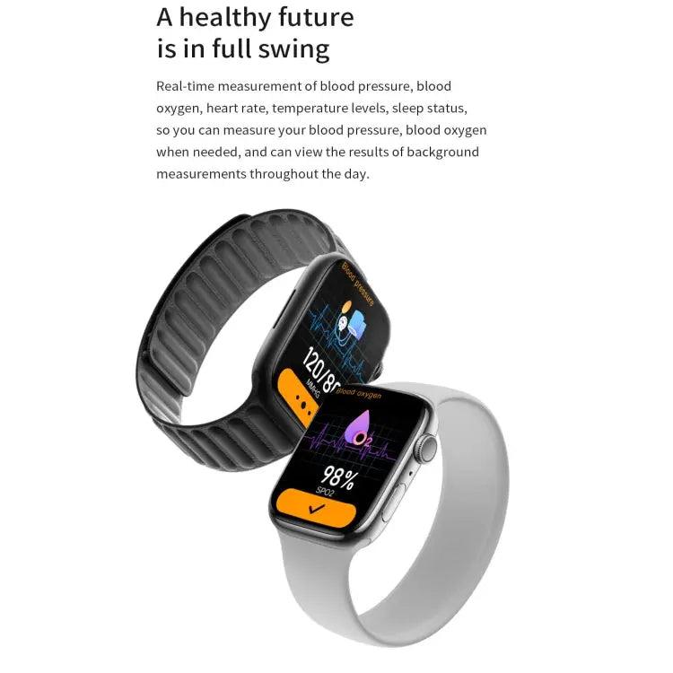 Watch 8 Max 1,85 pouces Recharge sans fil Bluetooth Appel NFC Smartwatch (Noir)