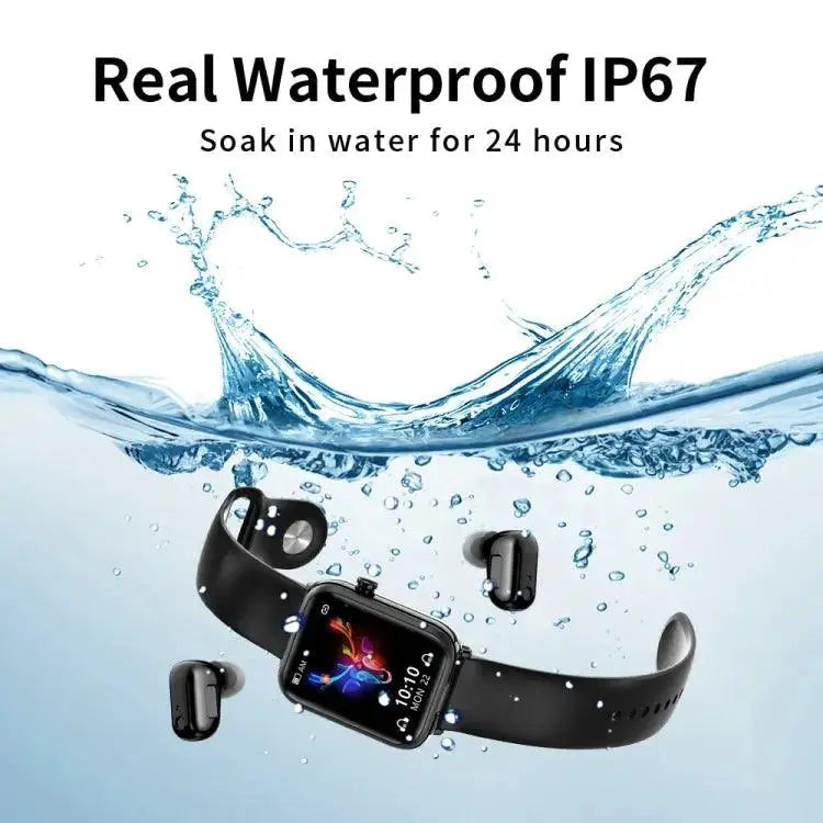 X8 1,69 pouces IPS Smart Watch Smart Watchuds TWS, support Bluetooth Appel (Noir)