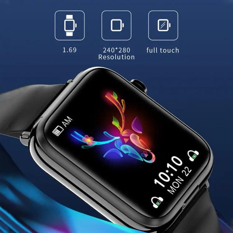 X8 1,69 pouces IPS Smart Watch Smart Watchuds TWS, support Bluetooth Appel (Noir)