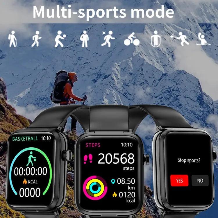 X8 1,69 pouces IPS Smart Watch Smart Watchuds TWS, support Bluetooth Appel (Noir)