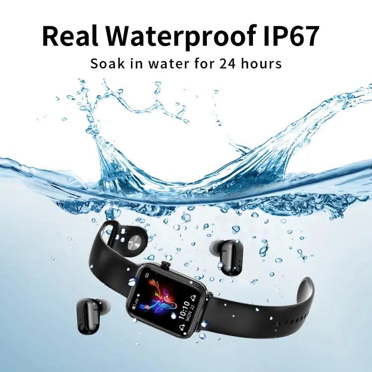 X8 1,69 pouces IPS Smart Watch Smart Watchuds TWS, support Bluetooth Appel (Noir)