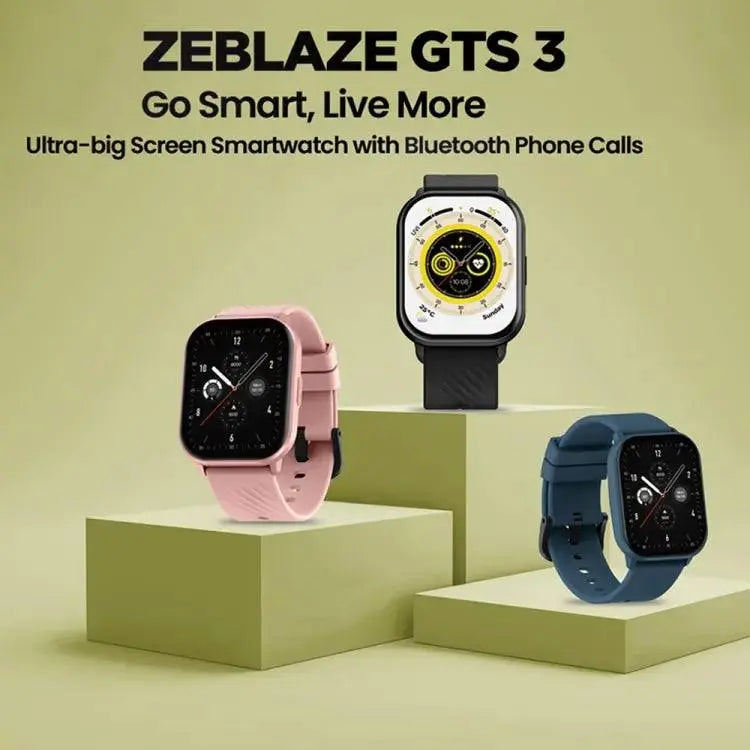 Zeblaze GTS 3 2,03 pouces IP68 montre d'appel Bluetooth intelligente étanche (bleu)