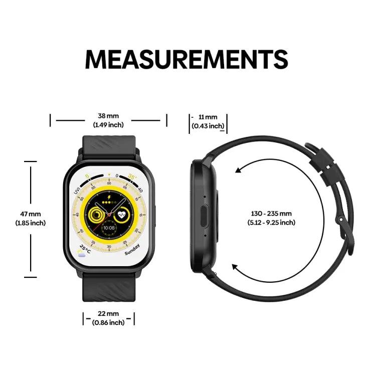 Zeblaze GTS 3 2,03 pouces IP68 montre d'appel Bluetooth intelligente étanche (bleu)