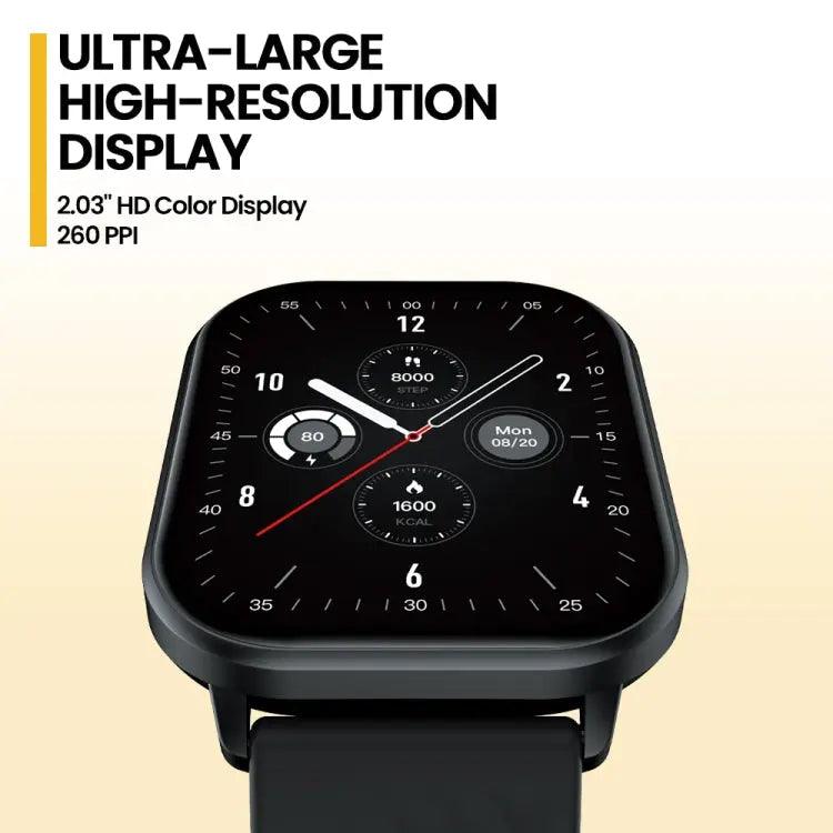 Zeblaze GTS 3 2,03 pouces IP68 montre d'appel Bluetooth intelligente étanche (bleu)