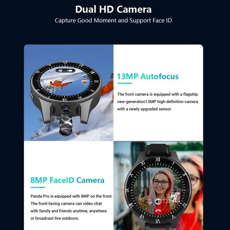 Rogbid Panda Pro 1,69 pouces IPS Screen Dual Cameras Smart Watch, Soutien de la surveillance de la fréquence cardiaque / carte SIM (noir)