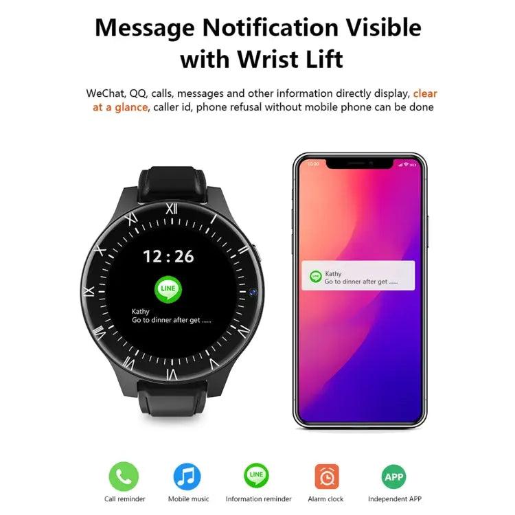 Rogbid Panda Pro 1,69 pouces IPS Screen Dual Cameras Smart Watch, Soutien de la surveillance de la fréquence cardiaque / carte SIM (noir)