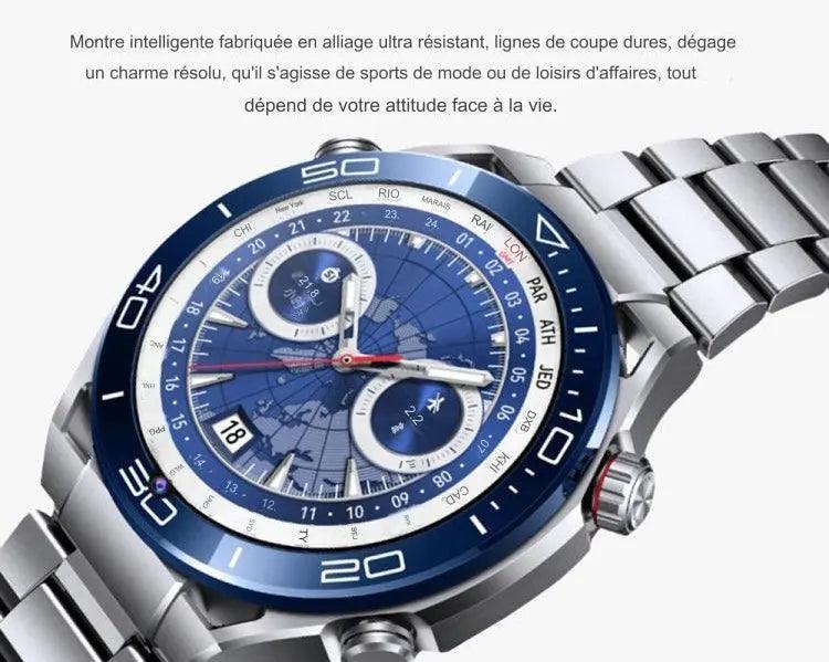 Montre intelligente avec caméra frontale de 1,53 pouces, prise en charge de la voix AI/carte SIM, 2 Go + 32 Go lesbeauxprix