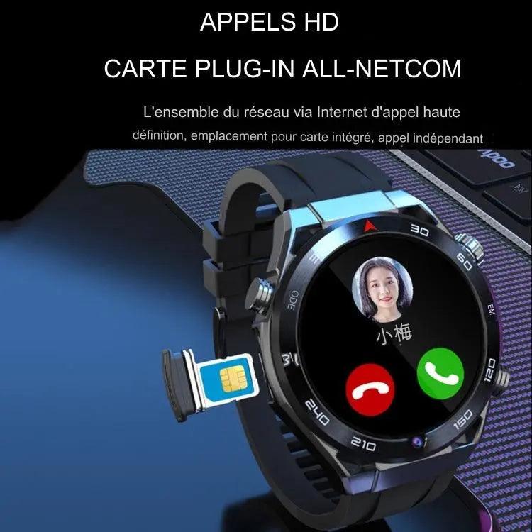 Montre intelligente avec caméra frontale de 1,53 pouces, prise en charge de la voix AI/carte SIM, 2 Go + 32 Go lesbeauxprix