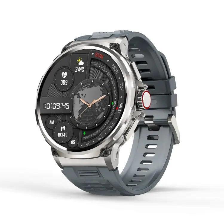 V69 IP68 BT5.0 1,85 pouces montre intelligente prenant en charge la détection des appels vocaux/du sommeil (argent)