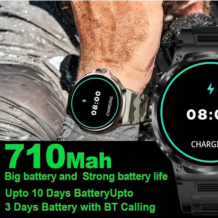 V69 IP68 BT5.0 1,85 pouces montre intelligente prenant en charge la détection des appels vocaux/du sommeil (argent)