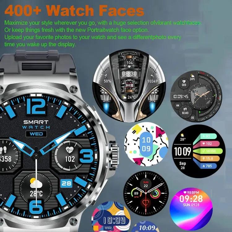 V69 IP68 BT5.0 1,85 pouces montre intelligente prenant en charge la détection des appels vocaux/du sommeil (argent)