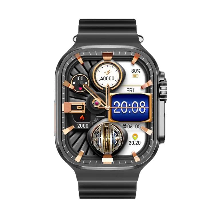 Montre intelligente de sport WS12 ULTRA 2 de 2,2 pouces, code de paiement de prise en charge / appel Bluetooth / sommeil / oxygène sanguin / fréquence cardiaque / moniteur de santé de la pression artérielle (noir)