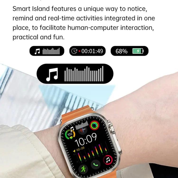 Montre intelligente de sport WS12 ULTRA 2 de 2,2 pouces, code de paiement de prise en charge / appel Bluetooth / sommeil / oxygène sanguin / fréquence cardiaque / moniteur de santé de la pression artérielle (noir)