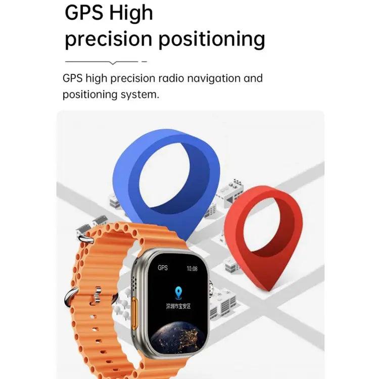 Montre intelligente de sport WS12 ULTRA 2 de 2,2 pouces, code de paiement de prise en charge / appel Bluetooth / sommeil / oxygène sanguin / fréquence cardiaque / moniteur de santé de la pression artérielle (noir)