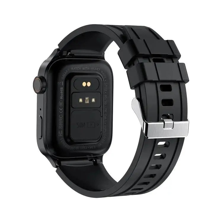 montre connecté HAMTOD GT33 1,96 pouces 4G Smart Call Watch prend en charge l'alarme SOS (noir)