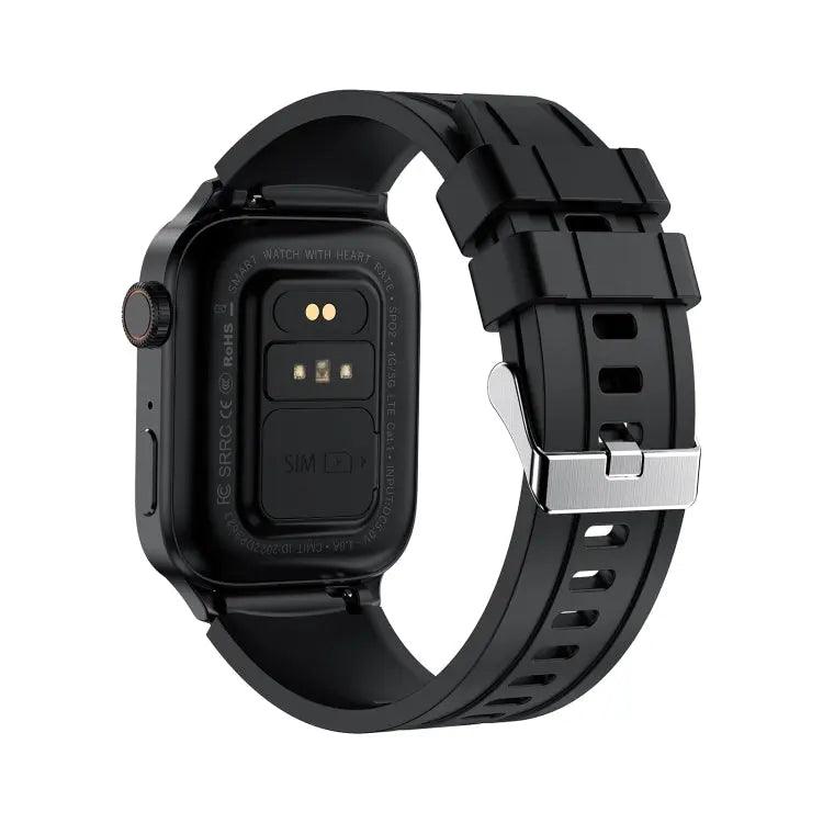 montre connecté HAMTOD GT33 1,96 pouces 4G Smart Call Watch prend en charge l'alarme SOS (noir)