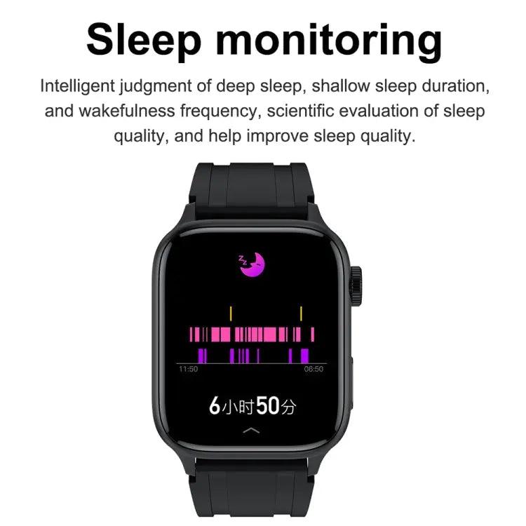 montre connecté HAMTOD GT33 1,96 pouces 4G Smart Call Watch prend en charge l'alarme SOS (noir)