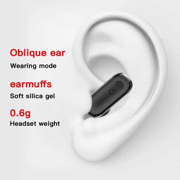 X7 1,32 pouces IPS écran tactile 2 en 1 Bluetooth écouteur montre intelligente, prend en charge la surveillance de la fréquence cardiaque/détection de l'oxygène sanguin/musique Bluetooth (noir)